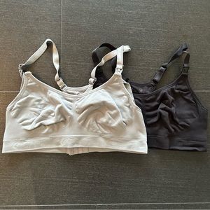 Women's Seamless Bras - Black and Gray